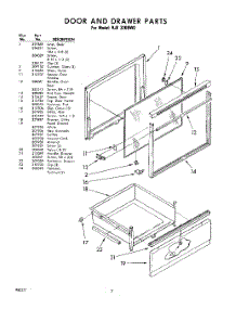 02 - Door And Drawer parts for Whirlpool Range RJE320BW0 / from AppliancePartsPros.com