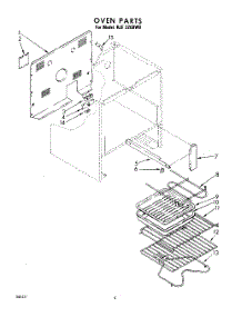 04 - Section parts for Whirlpool Range RJE320BW0 / from AppliancePartsPros.com
