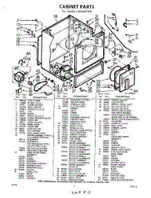 02 - Section parts for Whirlpool Dryer LWI6601W0 / from AppliancePartsPros.com