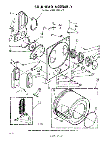 04 - Bulkhead parts for Whirlpool Dryer LXE4920W0 / from AppliancePartsPros.com
