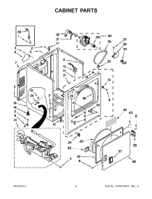 02 - Cabinet Parts parts for Whirlpool Dryer RGD4640YQ2 / from AppliancePartsPros.com
