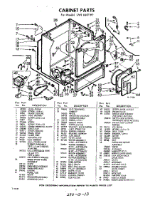 02 - Section parts for Whirlpool Dryer LWI6601W1 / from AppliancePartsPros.com