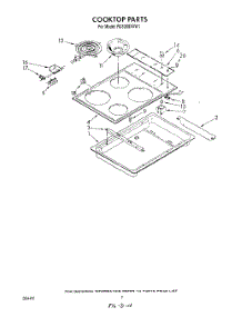 02 - Section parts for Whirlpool Cooktop RC8200XVM1 / from AppliancePartsPros.com