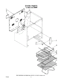 06 - Section parts for Whirlpool Range RJE3300W0 / from AppliancePartsPros.com