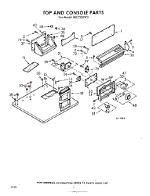 02 - Section parts for Whirlpool Dryer LXE5500W0 / from AppliancePartsPros.com