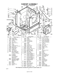 02 - Section parts for Whirlpool Dryer LWI6621W0 / from AppliancePartsPros.com