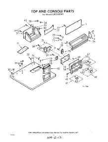 02 - Section parts for Whirlpool Dryer LXE5500W1 / from AppliancePartsPros.com
