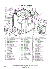 04 - Section parts for Whirlpool Dryer LXE5500W1 / from AppliancePartsPros.com