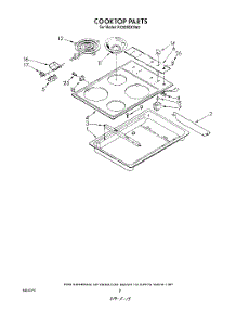 02 - Section parts for Whirlpool Cooktop RC8200XVN0 / from AppliancePartsPros.com