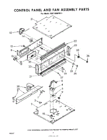 04 - Control Panel And Fan Assembly parts for Whirlpool Oven RGE1600PW1 / from AppliancePartsPros.com