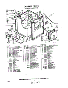 04 - Section parts for Whirlpool Dryer LXE5500W2 / from AppliancePartsPros.com