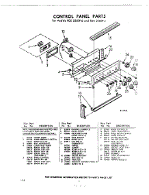 06 - Control Panel parts for Whirlpool RDE2500P1 / from AppliancePartsPros.com