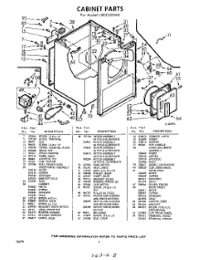 04 - Section parts for Whirlpool Dryer LXE5520W0 / from AppliancePartsPros.com