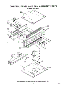 05 - Control Panel And Fan Assembly parts for Whirlpool Oven RGE1700PW / from AppliancePartsPros.com