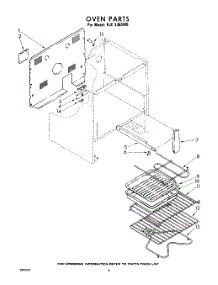 06 - Section parts for Whirlpool Range RJE3360W0 / from AppliancePartsPros.com