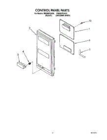 02 - Control Panel, Literature parts for Whirlpool Oven RM280PXAQ0 / from AppliancePartsPros.com