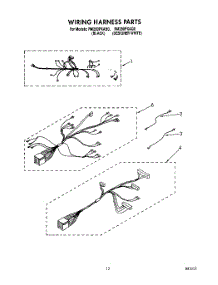 09 - Wiring Harness parts for Whirlpool Oven RM280PXAQ0 / from AppliancePartsPros.com