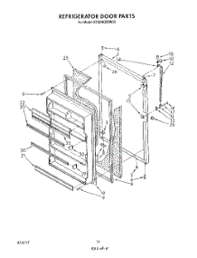 08 - Refrigerator Door, Lit / Optional parts for Whirlpool Refrigerator ET20NKXWN00 / from AppliancePartsPros.com