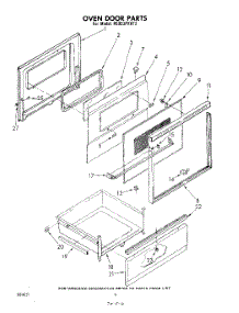 06 - Oven Door parts for Whirlpool Range RE953PXKT2 / from AppliancePartsPros.com