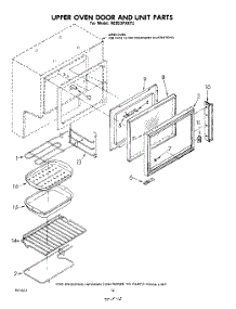 12 - Upper Oven Door And Unit parts for Whirlpool Range RE953PXKT2 / from AppliancePartsPros.com
