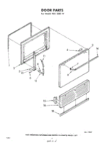 04 - Door parts for Whirlpool RDE3000W / from AppliancePartsPros.com