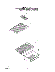 07 - Shelf parts for Whirlpool Refrigerator RT12DCRWL00 / from AppliancePartsPros.com