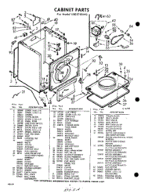 04 - Section parts for Whirlpool Dryer LXE5720W0 / from AppliancePartsPros.com