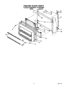 05 - Freezer Door parts for Whirlpool Refrigerator ET20NKXWN01 / from AppliancePartsPros.com