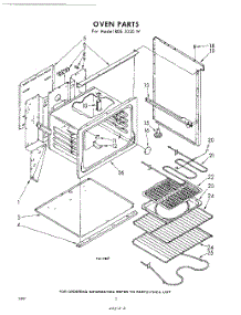 02 - Oven parts for Whirlpool RDE3020W / from AppliancePartsPros.com