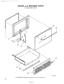 04 - Door And Drawer parts for Whirlpool RDE3020W / from AppliancePartsPros.com