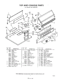 03 - Section parts for Whirlpool Dryer LXE6300W0 / from AppliancePartsPros.com