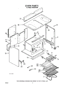 02 - Section parts for Whirlpool Oven RGE3010W / from AppliancePartsPros.com