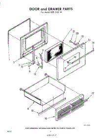 04 - Door And Drawer parts for Whirlpool RDE31E0W / from AppliancePartsPros.com