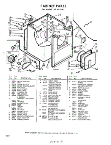 02 - Section parts for Whirlpool Dryer LXE6440W1 / from AppliancePartsPros.com