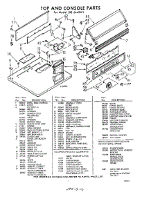 03 - Section parts for Whirlpool Dryer LXE6440W1 / from AppliancePartsPros.com