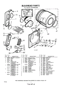 06 - Bulkhead parts for Whirlpool Dryer LWI9901W0 / from AppliancePartsPros.com