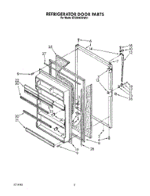 07 - Refrigerator Door, Lit / Optional parts for Whirlpool Refrigerator ET20NKXXM01 / from AppliancePartsPros.com