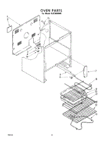 08 - Oven (Continued) parts for Whirlpool Range RJE360BW0 / from AppliancePartsPros.com