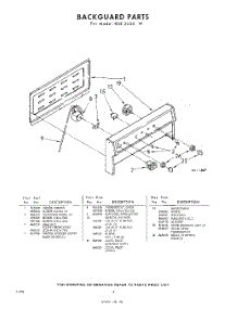 06 - Back Guard parts for Whirlpool RDE3230W / from AppliancePartsPros.com