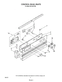 03 - Control Panel , Literature And Optional parts for Whirlpool Oven RB1200XVN0 / from AppliancePartsPros.com