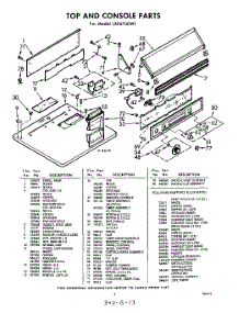 03 - Section parts for Whirlpool Dryer LXE6700W1 / from AppliancePartsPros.com