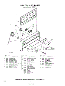 06 - Back Guard parts for Whirlpool RDE3300W / from AppliancePartsPros.com