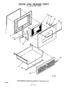 04 - Door And Drawer parts for Whirlpool RDE3340W / from AppliancePartsPros.com
