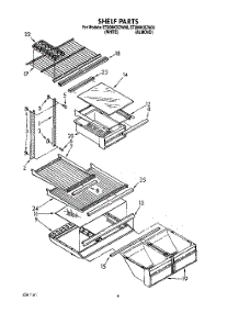 04 - Shelf parts for Whirlpool Refrigerator ET20NKXZN00 / from AppliancePartsPros.com