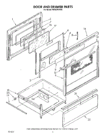 04 - Door And Drawer parts for Whirlpool Range RE960PXVN0 / from AppliancePartsPros.com