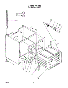 02 - Oven parts for Whirlpool Range RJE363PP0 / from AppliancePartsPros.com