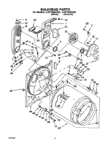 03 - Bulkhead parts for Whirlpool Dryer LGP7858AN0 / from AppliancePartsPros.com