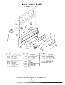 06 - Back Guard parts for Whirlpool RDE3360W / from AppliancePartsPros.com