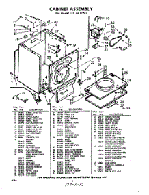 02 - Section parts for Whirlpool Dryer LXE7400W0 / from AppliancePartsPros.com