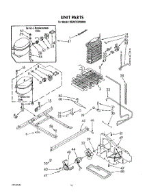 07 - Unit parts for Whirlpool Refrigerator RS20CKXWL00 / from AppliancePartsPros.com
